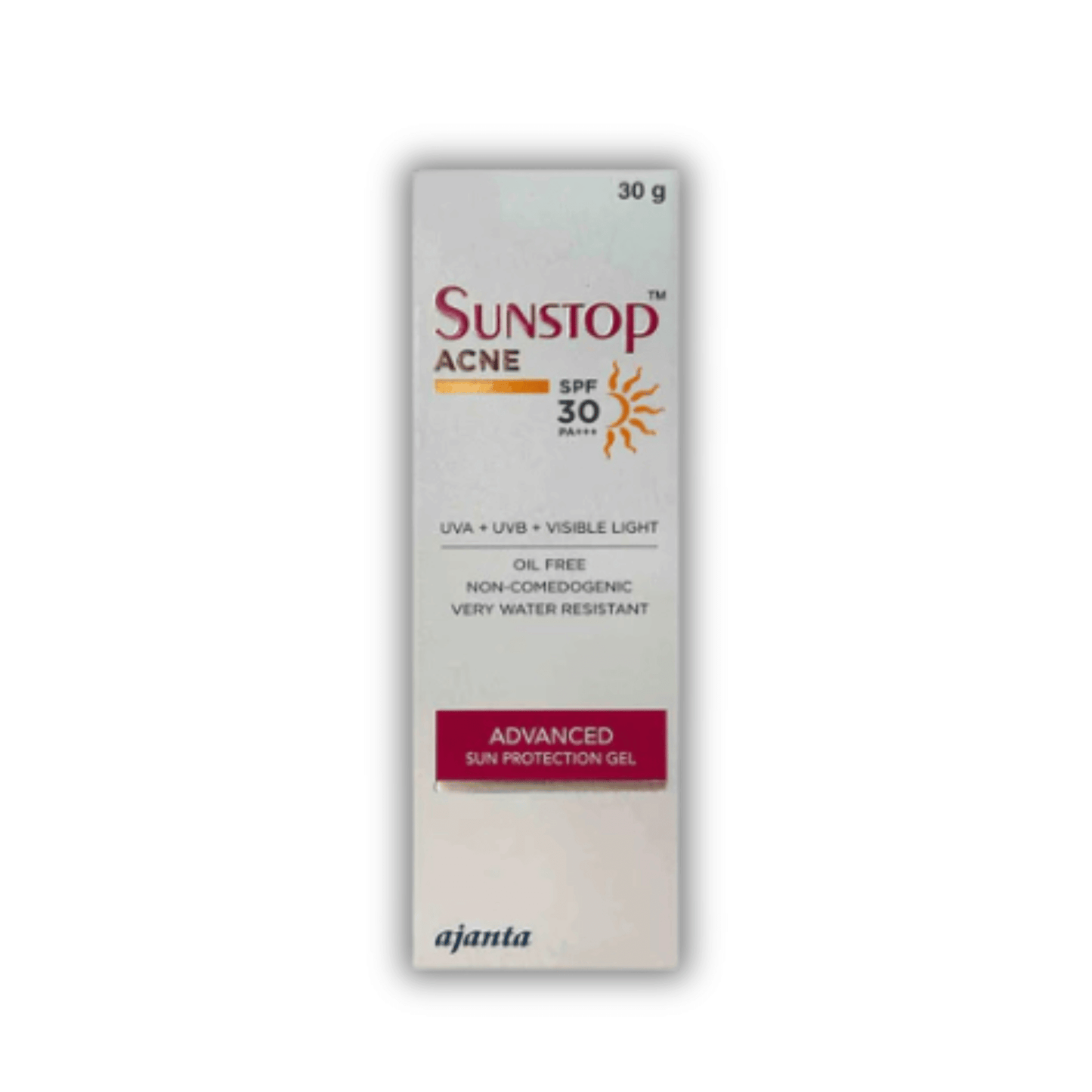 Sunstop Acne SPF 30 PA +++ Sunscreen Gel, 30g