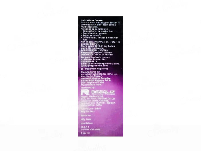 Folirich Nova Hair Growth Serum, 50ml.