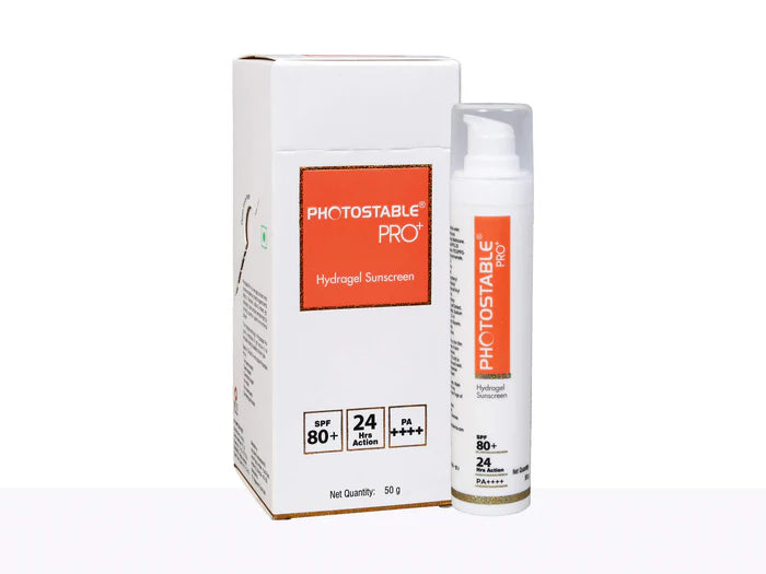 Photostable Pro+ Hydragel Sunscreen SPF 80+ PA++++, 50gm.