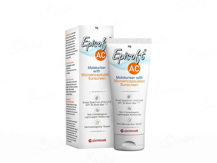 Episoft AC Moisturiser with Sunscreen SPF 30, 75gm