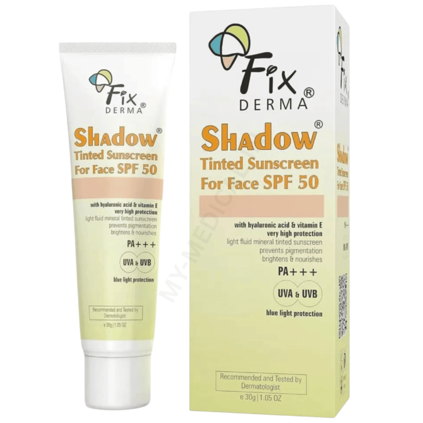 Shadow Tinted Sunscreen for Face SPF 50 – 30gm