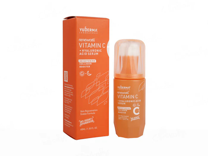 Yuderma Renewcell Vitamin-C + Hyaluronic Acid Serum, 40ml.