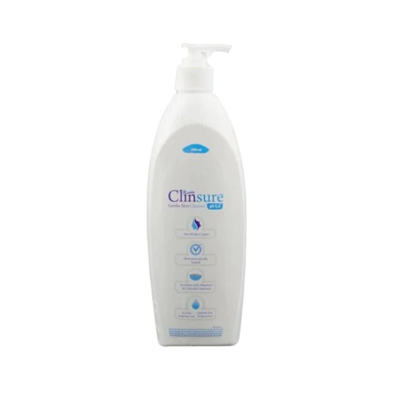 Clinsure Gentle Skin Cleanser, 500ml.