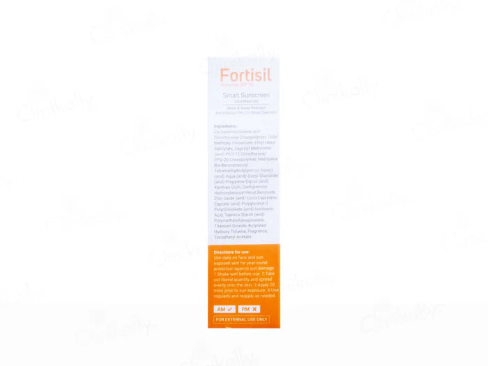 Fortisil Smart Sunscreen Ultra Matte Gel SPF 50 PA+++ 50gm.
