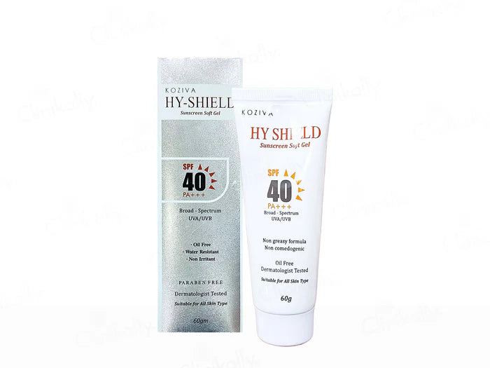 Hy-Shield Sunscreen Soft Gel SPF 40 PA+++ ,60gm.