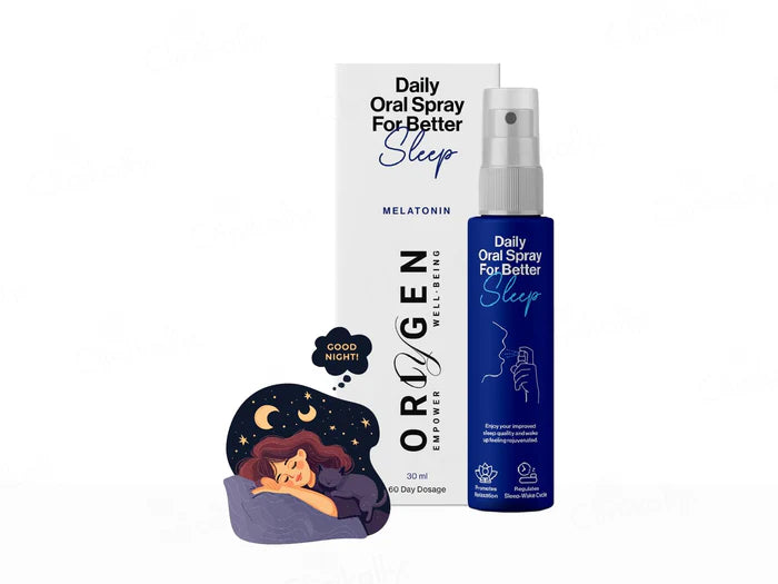 Oriygen Melatonin Daily Oral Spray - Cranberry Flavour,30ml.