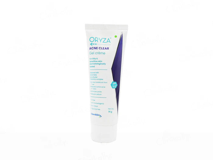 Oryza Acne Clear Gel Creme For Oily & Sensitive Skin 75gm.