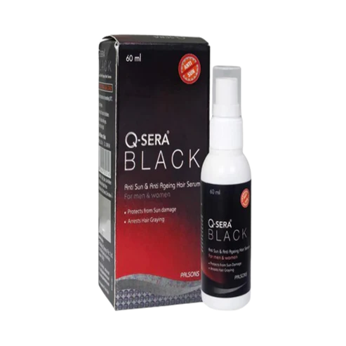 Q Sera Black Hair Serum, 60ml..