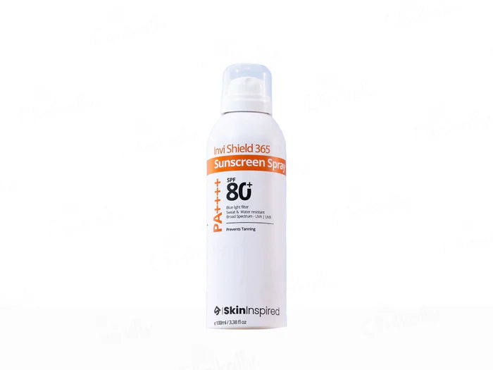 SkinInspired Invi Shield 365 Sunscreen Spray SPF 80+ PA++++ ,100ml