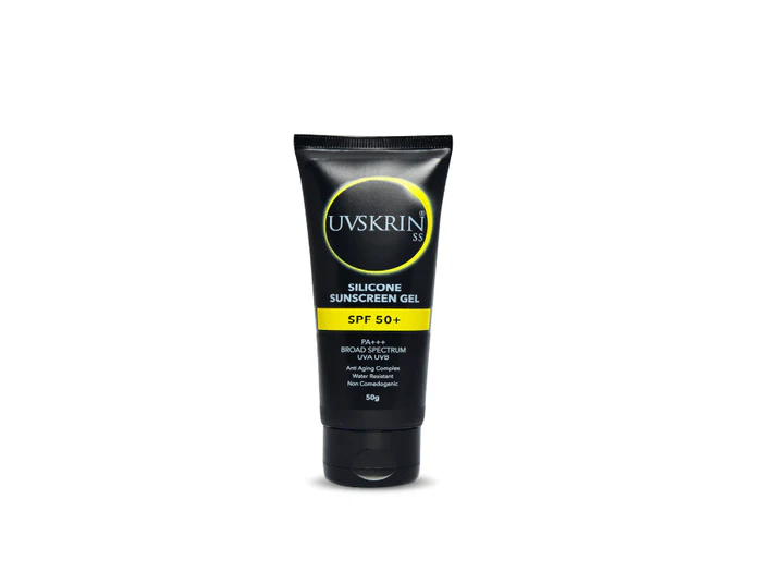 UVSkrin SS Silicone Sunscreen Gel SPF 50+, 50gm.