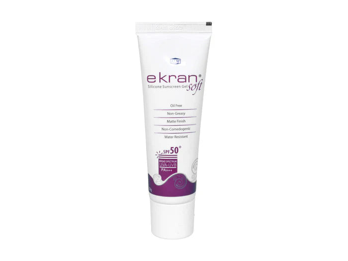 Ekran Soft Silicone Sunscreen Gel SPF 50+/PA+++, 50gm.